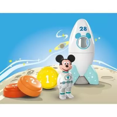 Figurine Mickey astronaute et sa fusée : un jouet Disney en 5 pièces pour les petits dès 12 mois Figurine Mickey astronaute et sa fusée : un jouet Disney en 5 pièces pour les petits dès 12 mois