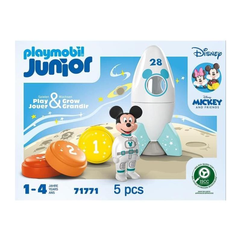 Figurine Mickey astronaute et sa fusée : un jouet Disney en 5 pièces pour les petits dès 12 mois