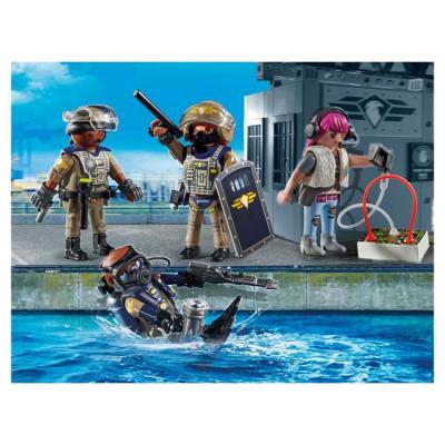 Playmobil 71146 : Forces spéciales contre bandit, Les policiers