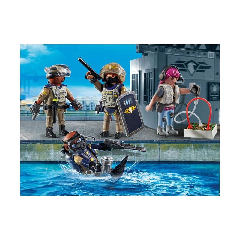 Playmobil 71146 : Forces spéciales contre bandit, Les policiers