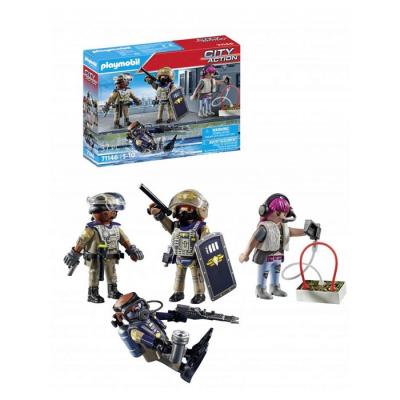 Playmobil 71146 : Forces spéciales contre bandit, Les policiers