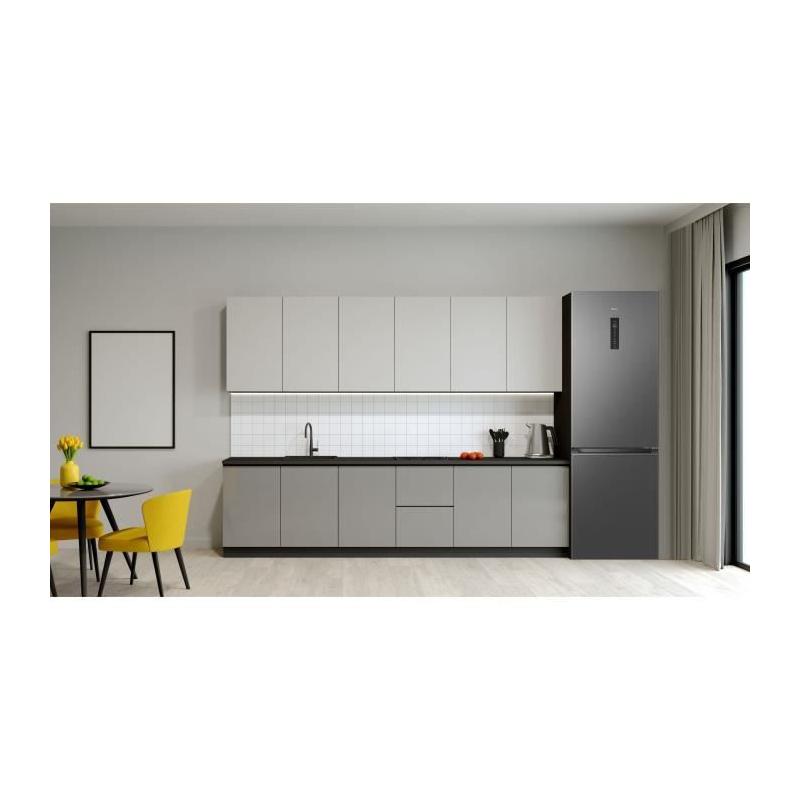 Réfrigérateur combiné TCL RP318BSC0 - 2 portes - 318 L - Gris Quartz