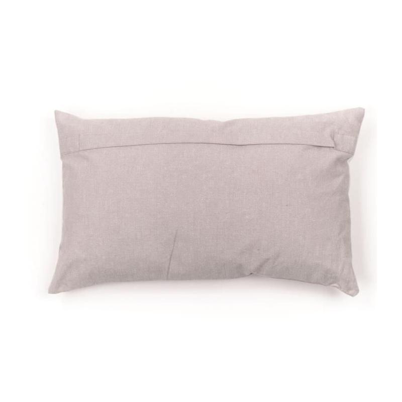 Coussin de Chaise Berenice - Imprimé x Chambray x Broderie - 30 x 50 cm
