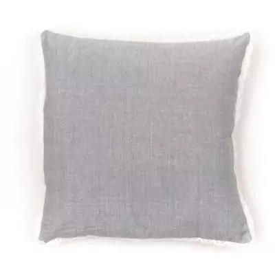 Coussin Charme Chambray x Dentelle Constance - 40 x 40 cm Coussin Charme Chambray x Dentelle Constance - 40 x 40 cm