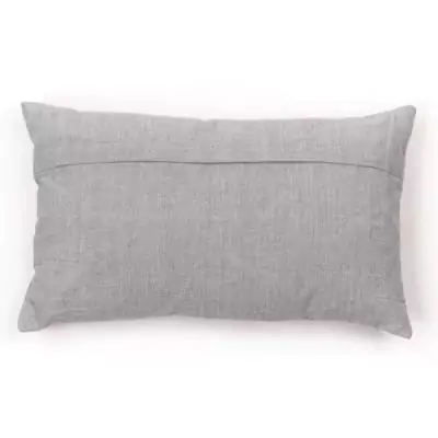 Coussin de chaise: Charme imprimé x chambray x broderie Capucine