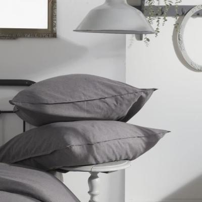 Housse de couette TODAY CHARME Chambray Gris foncé Capucine