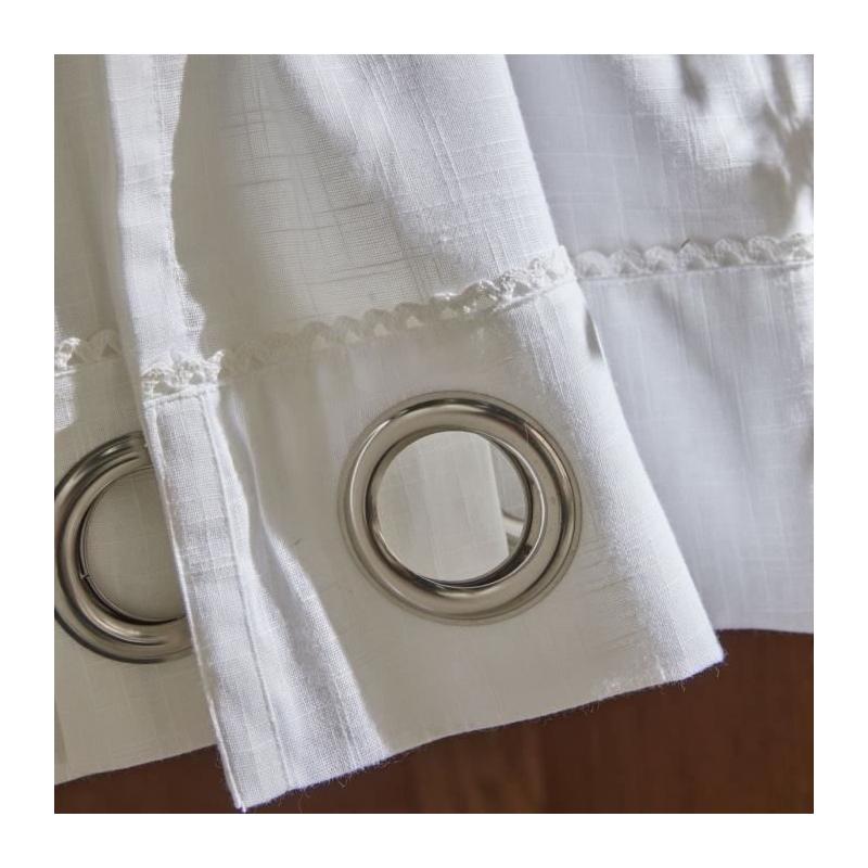 Voilage CHARME - oeillets slub craie - 140 x 240 cm