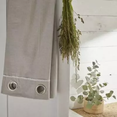 Rideau Double Rideaux Chambray Berenice 140x240 cm - Aujourd'hui