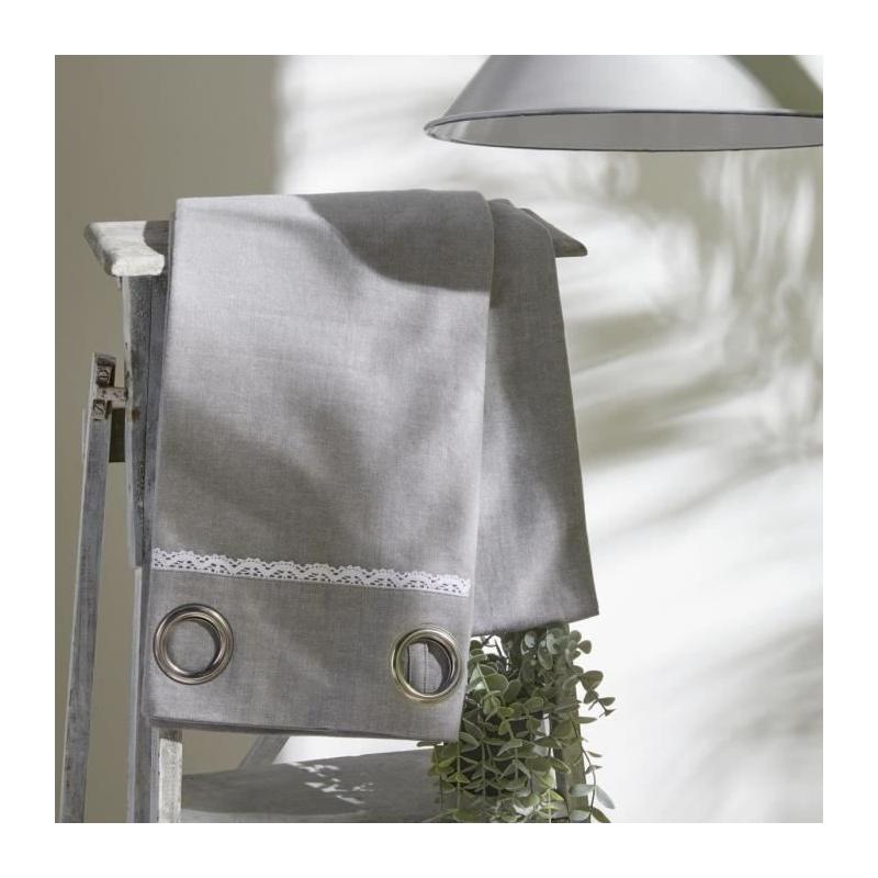 Rideau Double Rideaux - Charme Chambray Capucine 140x240 cm