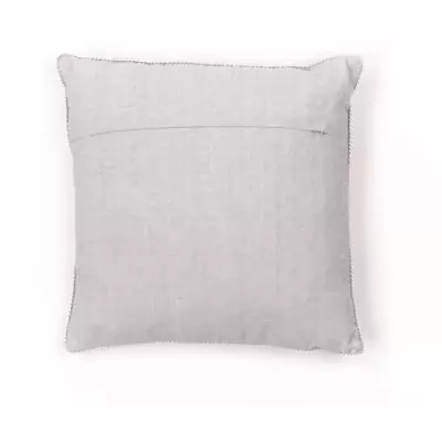 Coussin de chaise chambray avec broderie - Constance