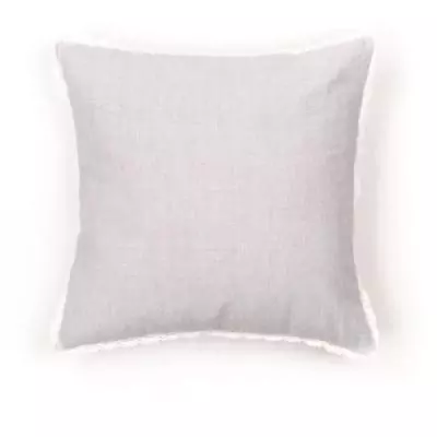 Coussin Charme Chambray x Dentelle Capucine - 40 x 40 cm