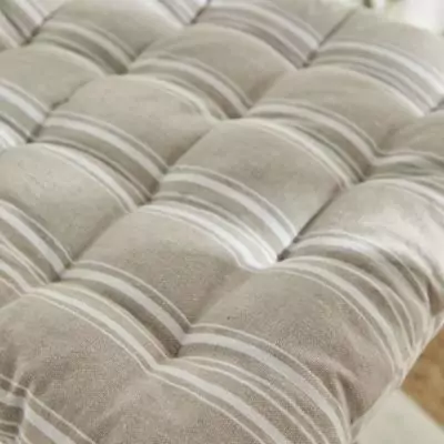 Coussin de chaise matelassé Berenice - 40 x 40 cm