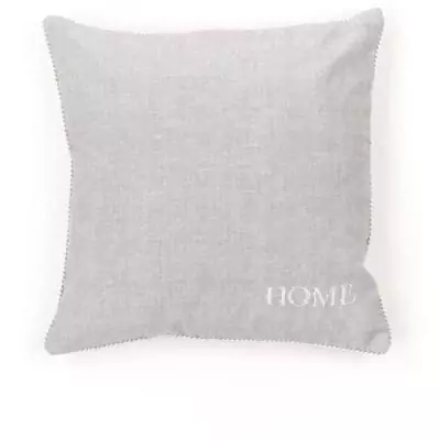 Coussin Charme Chambray x Broderie Capucine - 40 x 40 cm