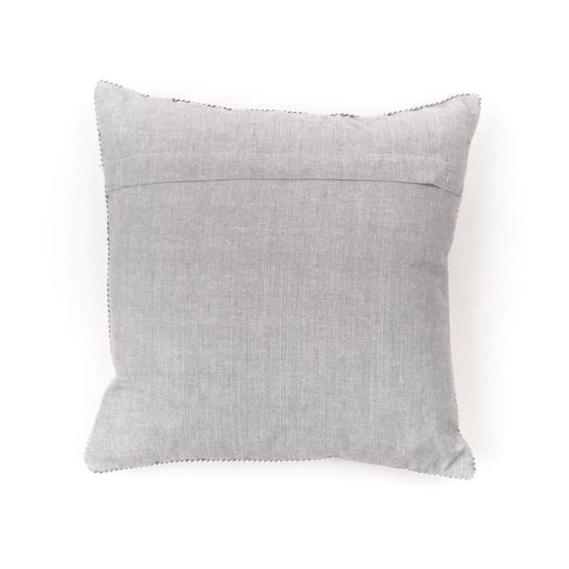 Coussin Charme Chambray x Broderie Capucine - 40 x 40 cm