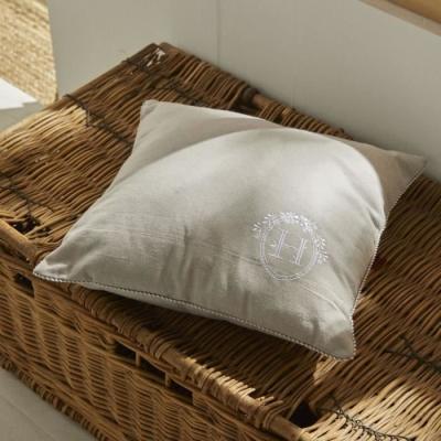 Coussin TODAY CHARME Chambray x Broderie Berenice 40x40 cm