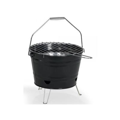 Barbecue à charbon portable - LIVOO - Inox - Ø27 cm - Hauteur 24 cm