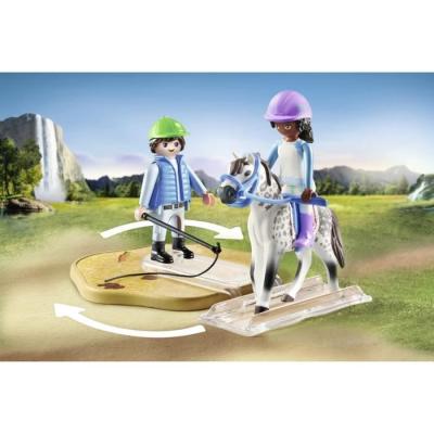 Arene d'équitation PLAYMOBIL 71637: Chevaux de Cascade, 67 pièces