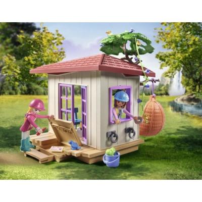 Figurine miniature PLAYMOBIL - Espace détente cavalieres
