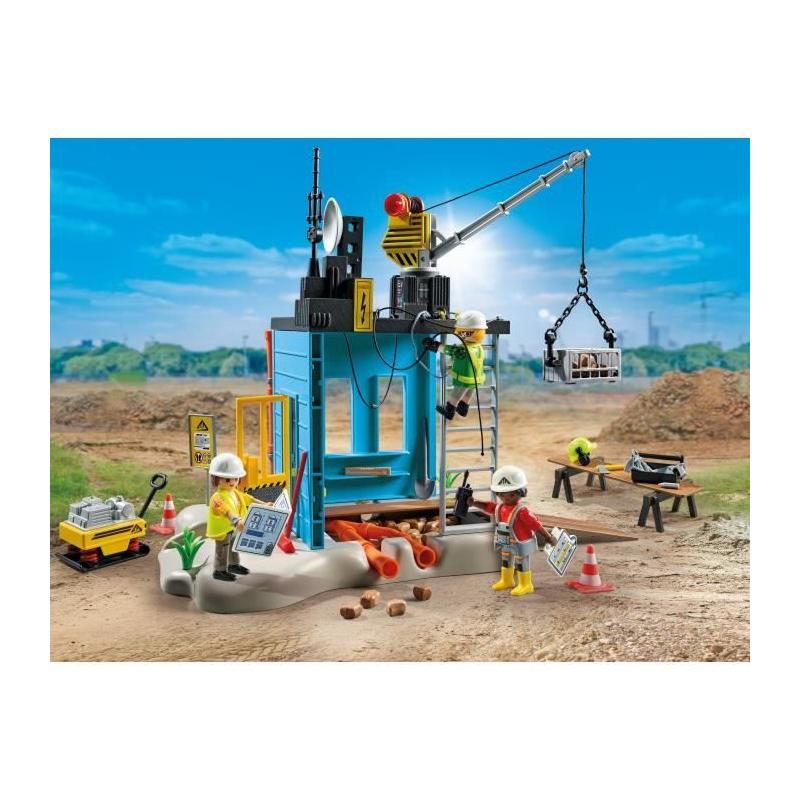 Figurines Miniatures PLAYMOBIL - Ouvriers et chantier