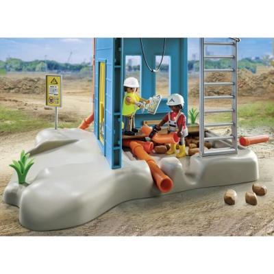 Figurines Miniatures PLAYMOBIL - Ouvriers et chantier