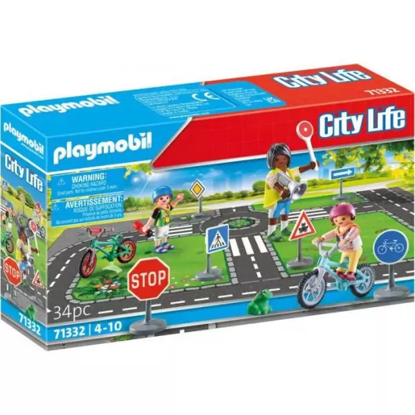 PLAYMOBIL 71332 Classe sécurité routiere, My Life, 34 pieces, Des 4 ans