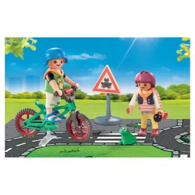 Jeu PLAYMOBIL - Classe sécurité routière - Rouge - 71332