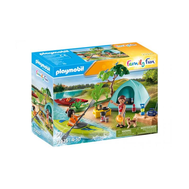 Kit Playmobil 71425 Famille et tente pour un camping fun