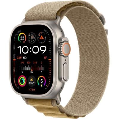 Apple Watch Ultra 2 GPS + Cellular - Titanium Naturel - Tan Alpine Loop - Large