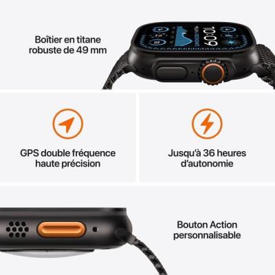Apple Watch Ultra 2 GPS + Cellular - Titanium Naturel - Tan Alpine Loop - Large