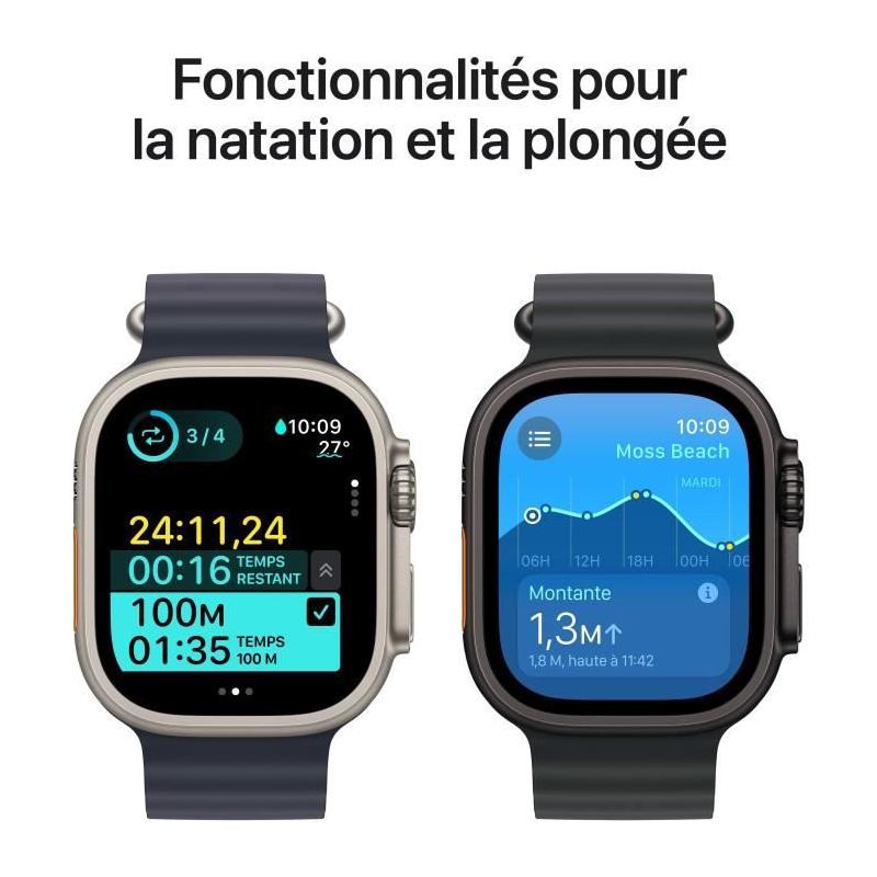 Apple Watch Ultra 2 GPS + Cellular - Titanium Naturel - Tan Alpine Loop - Large