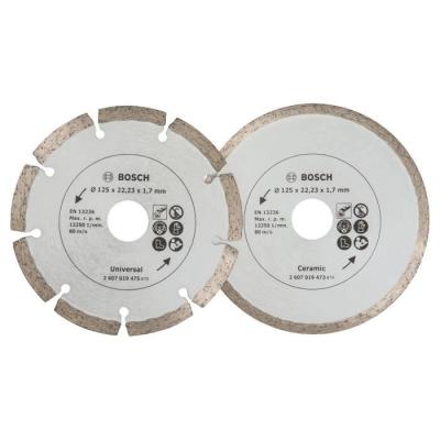Disques diamants Bosch pour carrelage et matériaux - 125mm