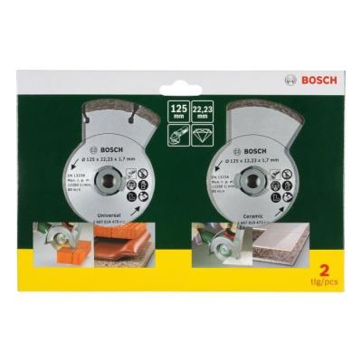 Disques diamants Bosch pour carrelage et matériaux - 125mm