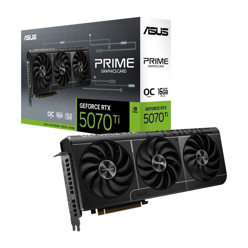 Carte graphique ASUS PRIME-RTX5070TI-O16G - Performances exceptionnelles