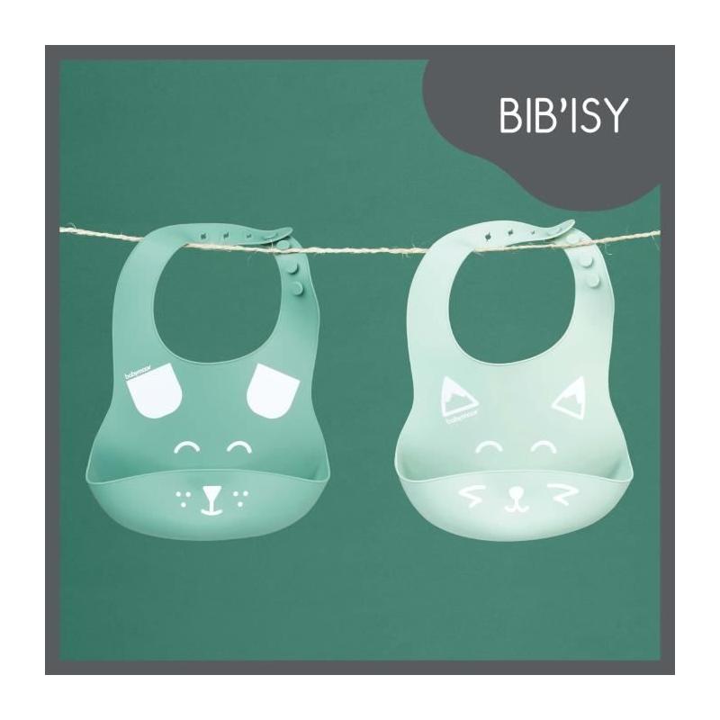 Lot de 2 bavoirs en silicone avec poche ventrale - Babymoov