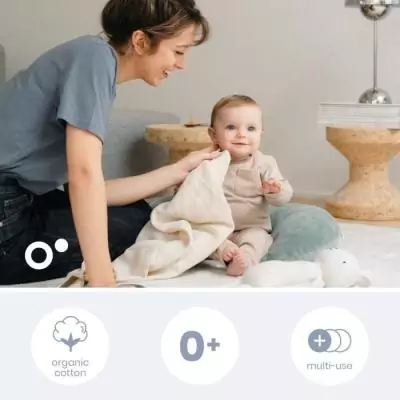 Lot de 3 langes bio DOOMOO - Douceur et qualité certifiée Oeko-Tex