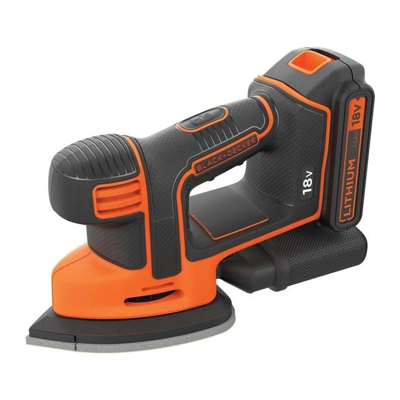 Ponceuse de détail sans-fil 18V BLACK+DECKER - Précision assurée