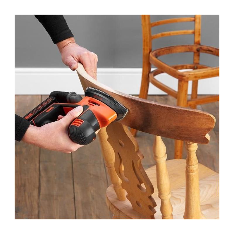 Ponceuse de détail sans-fil 18V BLACK+DECKER - Précision assurée