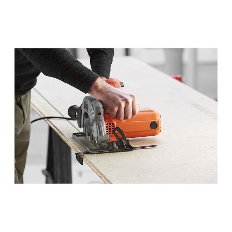 Scie Circulaire Filaire 1250W BLACK+DECKER - Précision et Puissance