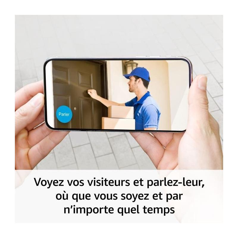 Caméra extérieure supplémentaire pour sécurité à domicile - Noir