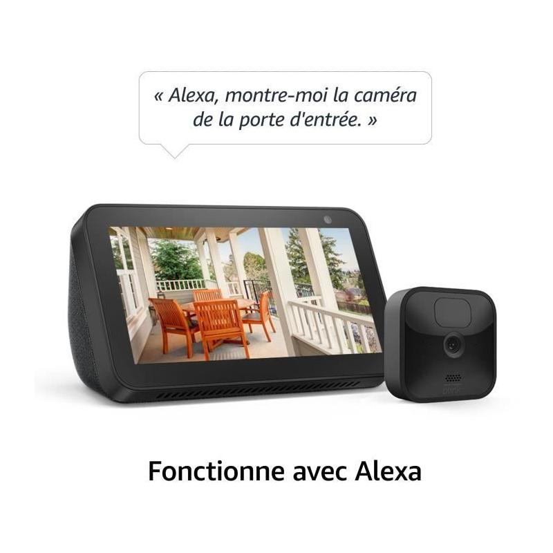 Caméra extérieure supplémentaire pour sécurité à domicile - Noir