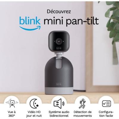 Caméra mini Pan-Tilt BLINK HOME SECURITY - Noir | Surveillance connectée