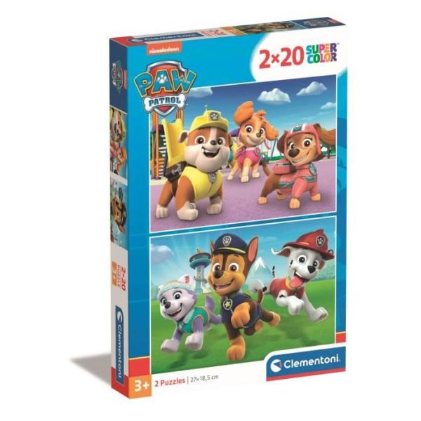 Puzzle 2 x 20 pieces : Pat' Patrouille (Paw Patrol)
