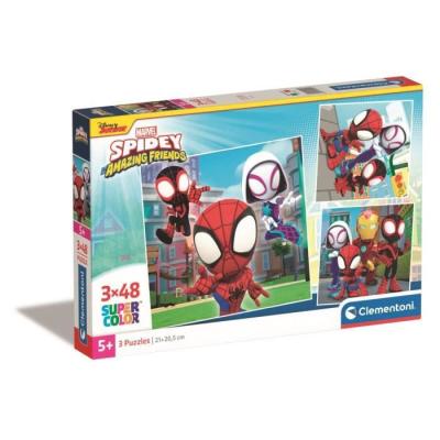 Puzzle 3x48 pièces Spidey et ses amis super-pouvoirs