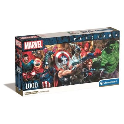 Puzzle CLEMENTONI Compact 1000 pièces Panorama - Marvel, The Avengers