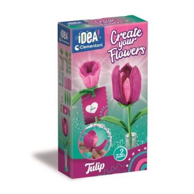 Puzzle CLEMENTONI - Crée tes fleurs - Tulipe