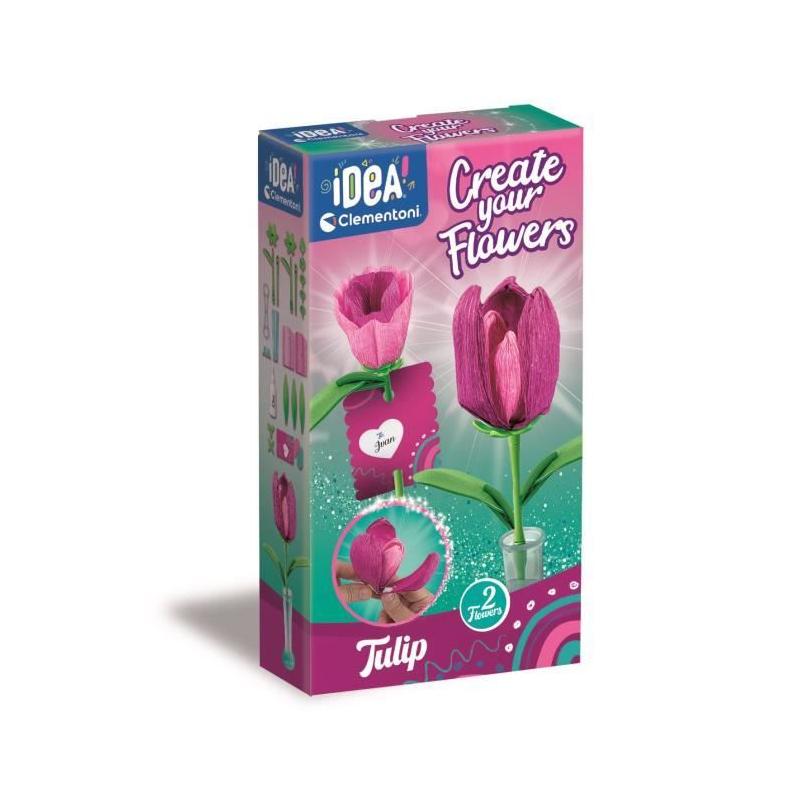 Puzzle CLEMENTONI - Crée tes fleurs - Tulipe