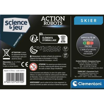 Puzzle CLEMENTONI - Action Robot - Skieur