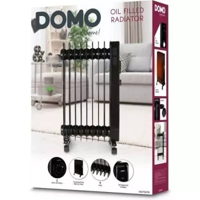 Radiateur à bain d'huile 2000W DOMO DO7327R - Noir