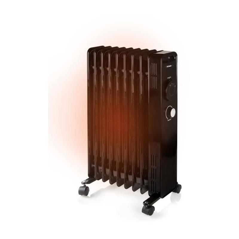 Radiateur à bain d'huile 2000W DOMO DO7327R - Noir