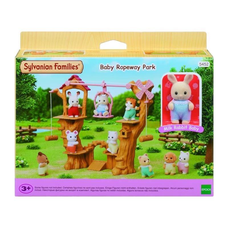 Figurine miniature SYLVANIAN FAMILIES - La tyrolienne des bébés - Henry le bébé lapin crème